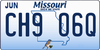 MO license plate CH9O6Q
