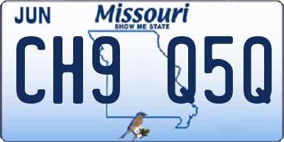 MO license plate CH9Q5Q