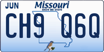 MO license plate CH9Q6Q