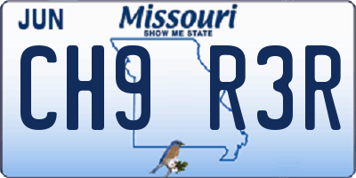 MO license plate CH9R3R