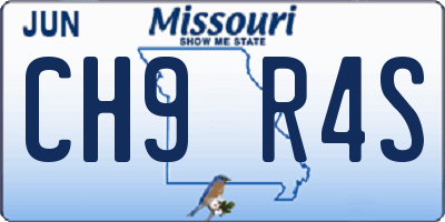 MO license plate CH9R4S