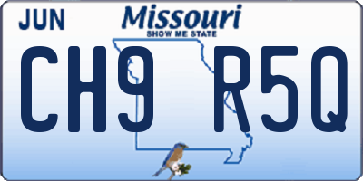 MO license plate CH9R5Q