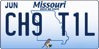 MO license plate CH9T1L