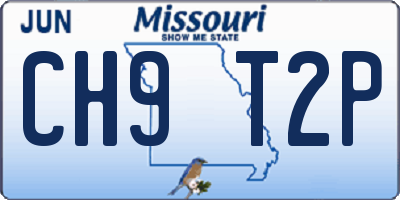 MO license plate CH9T2P