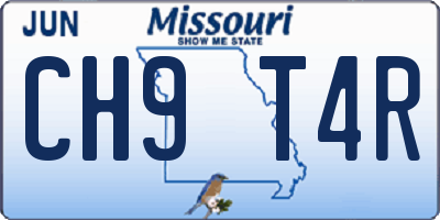 MO license plate CH9T4R