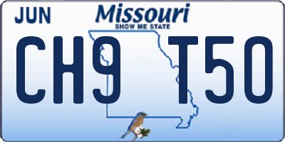 MO license plate CH9T5O