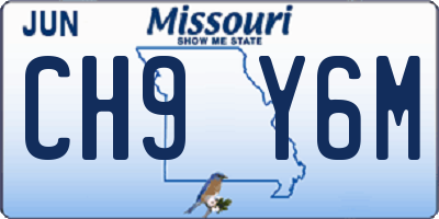 MO license plate CH9Y6M