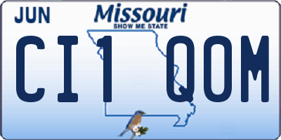 MO license plate CI1Q0M