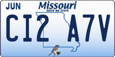 MO license plate CI2A7V