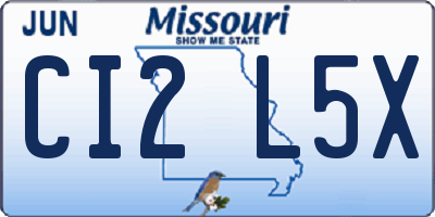 MO license plate CI2L5X