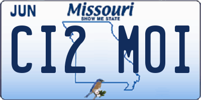 MO license plate CI2M0I