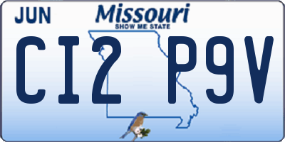 MO license plate CI2P9V