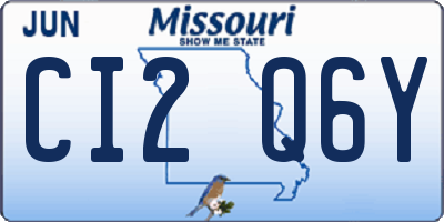 MO license plate CI2Q6Y