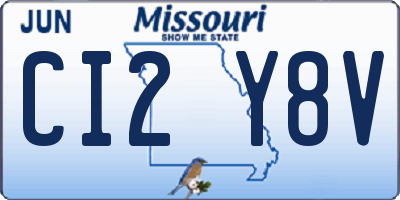 MO license plate CI2Y8V