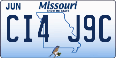 MO license plate CI4J9C