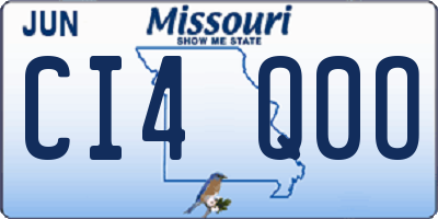 MO license plate CI4Q0O