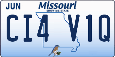 MO license plate CI4V1Q