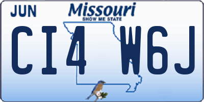MO license plate CI4W6J