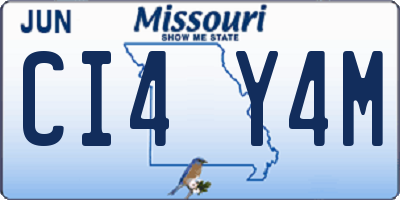 MO license plate CI4Y4M