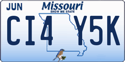 MO license plate CI4Y5K
