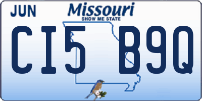 MO license plate CI5B9Q