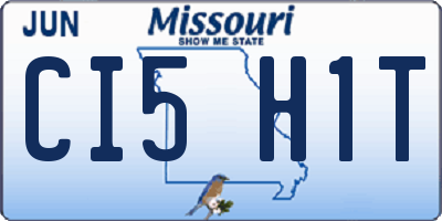 MO license plate CI5H1T