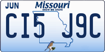 MO license plate CI5J9C