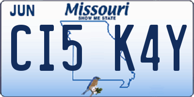 MO license plate CI5K4Y
