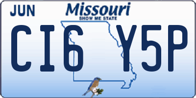 MO license plate CI6Y5P