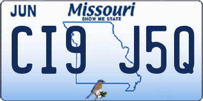 MO license plate CI9J5Q