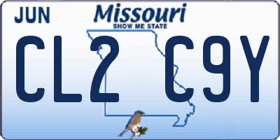 MO license plate CL2C9Y