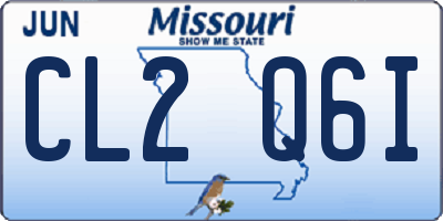 MO license plate CL2Q6I
