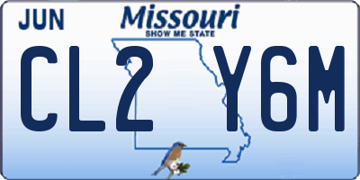 MO license plate CL2Y6M