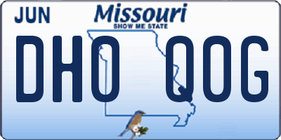 MO license plate DH0Q0G