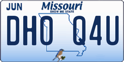 MO license plate DH0Q4U