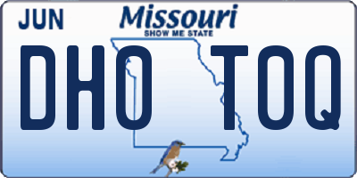 MO license plate DH0T0Q