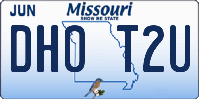MO license plate DH0T2U