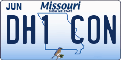 MO license plate DH1C0N