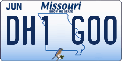 MO license plate DH1G0O
