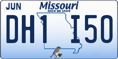 MO license plate DH1I5O