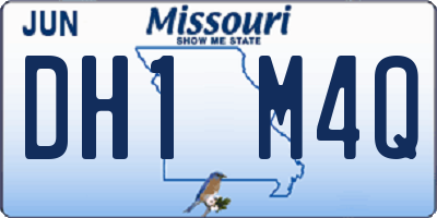 MO license plate DH1M4Q