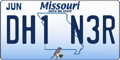 MO license plate DH1N3R