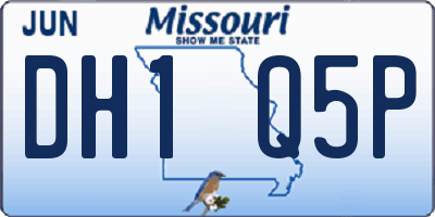MO license plate DH1Q5P