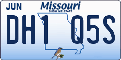 MO license plate DH1Q5S