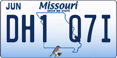 MO license plate DH1Q7I