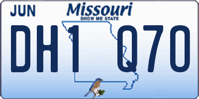 MO license plate DH1Q7O