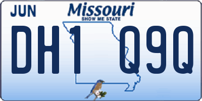 MO license plate DH1Q9Q