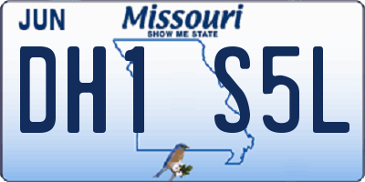 MO license plate DH1S5L