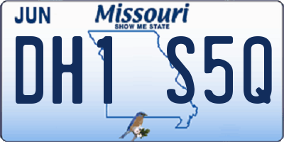 MO license plate DH1S5Q