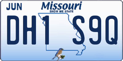MO license plate DH1S9Q